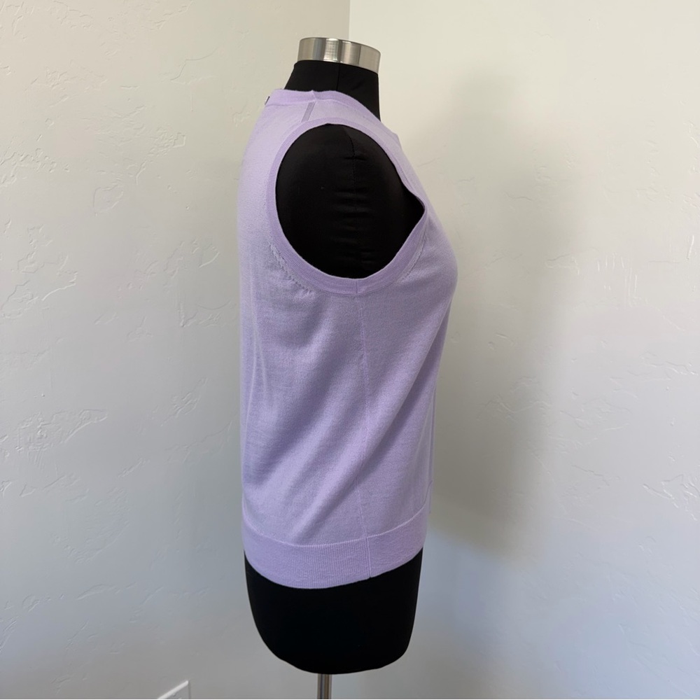 J. Crew Lavender Merino Wool Sleeveless Tank Top Size S - Picture 5 of 11